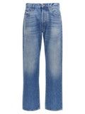 Valentino Garavani Blue Cotton Straight-Leg Jeans