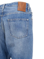 Valentino Garavani Blue Cotton Straight-Leg Jeans