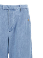 Valentino Garavani Blue Cotton Jeans Denim