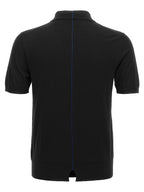 Burberry Black Wool Polo Shirt