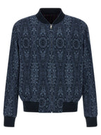 Etro Blue Cotton Bomber