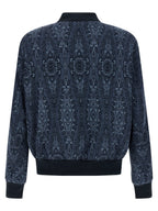 Etro Blue Cotton Bomber
