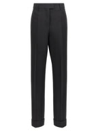 Ferragamo Black Viscose Dress Pants