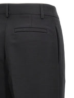 Ferragamo Black Viscose Dress Pants