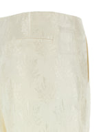 Fendi White Silk Casual Pants