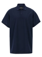 Balenciaga Blue Cotton Polo Shirt