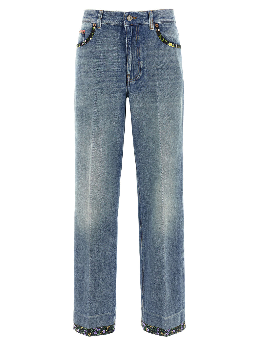 Valentino Garavani Blue Cotton Jeans Denim