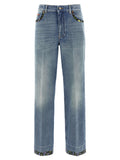 Valentino Garavani Blue Cotton Jeans Denim