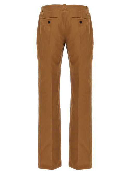 Alexander McQueen Brown Cotton Chino Pants
