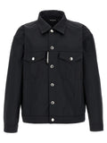Dsquared² Black Polyester Full-Length Jacket