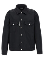 Dsquared² Black Polyester Full-Length Jacket