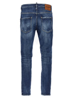 Dsquared² Blue Cotton Skinny Jeans