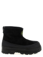 Stone Island Black Rubber Ankle Boots