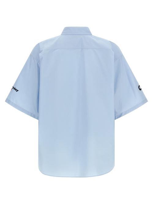 Balenciaga Blue Cotton Blouse