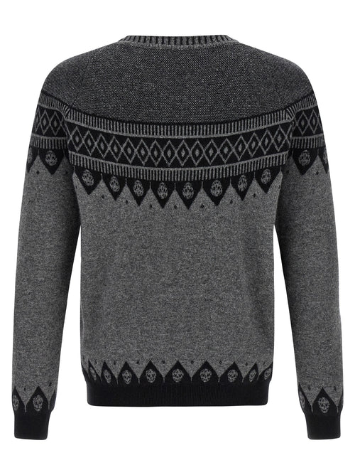 Alexander McQueen Gray Wool Cardigan