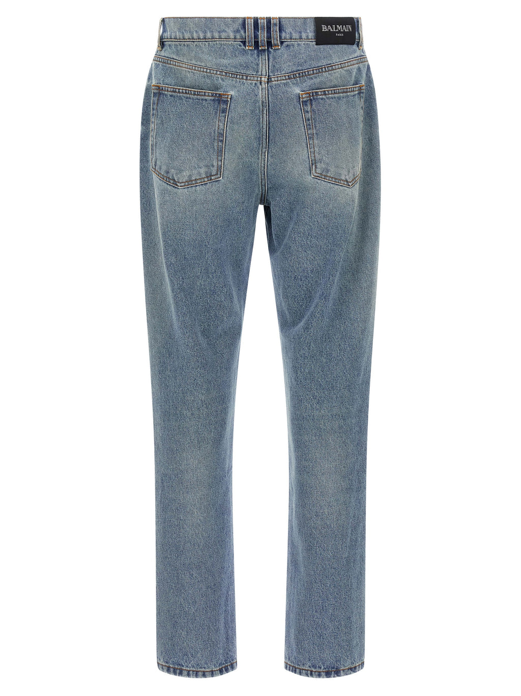 Balmain Blue Cotton Jeans Denim