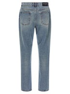 Balmain Blue Cotton Jeans Denim