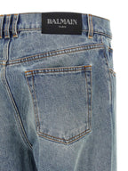 Balmain Blue Cotton Jeans Denim