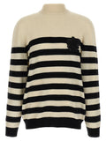 Balmain Bicolor Wool Cardigan