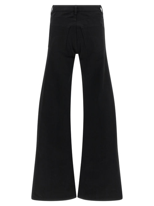 Balenciaga Black Cotton Flared Jeans