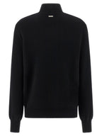 Ferragamo Black Virgin Wool Cardigan
