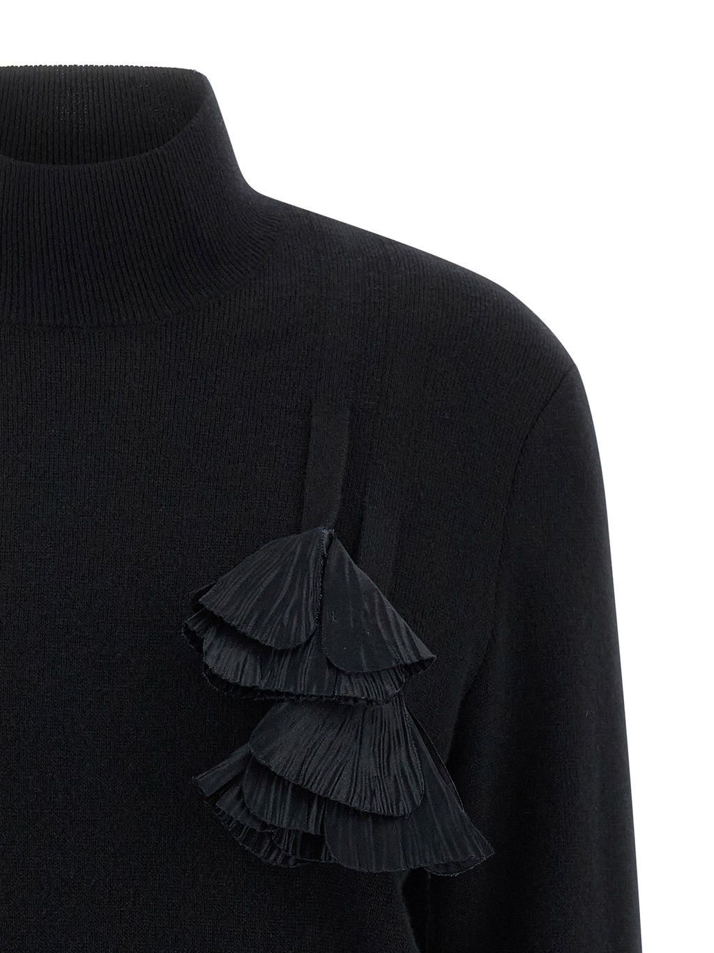 Ferragamo Black Virgin Wool Cardigan