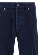 Stone Island Blue Cotton Casual Pants
