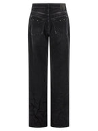 Balenciaga Black Cotton Straight-Leg Jeans