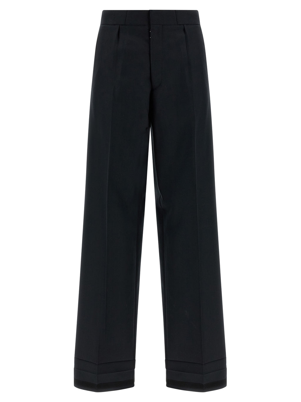 Maison Margiela Black Wool Dress Pants