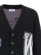 Off-White Black Cotton Cardigan