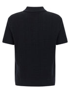 Balmain Blue Wool Polo Shirt