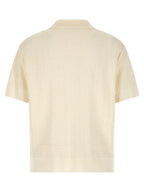 Balmain White Wool Polo Shirt