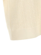 Balmain White Wool Polo Shirt
