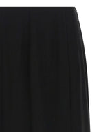 Valentino Garavani Black Silk Midi Skirt