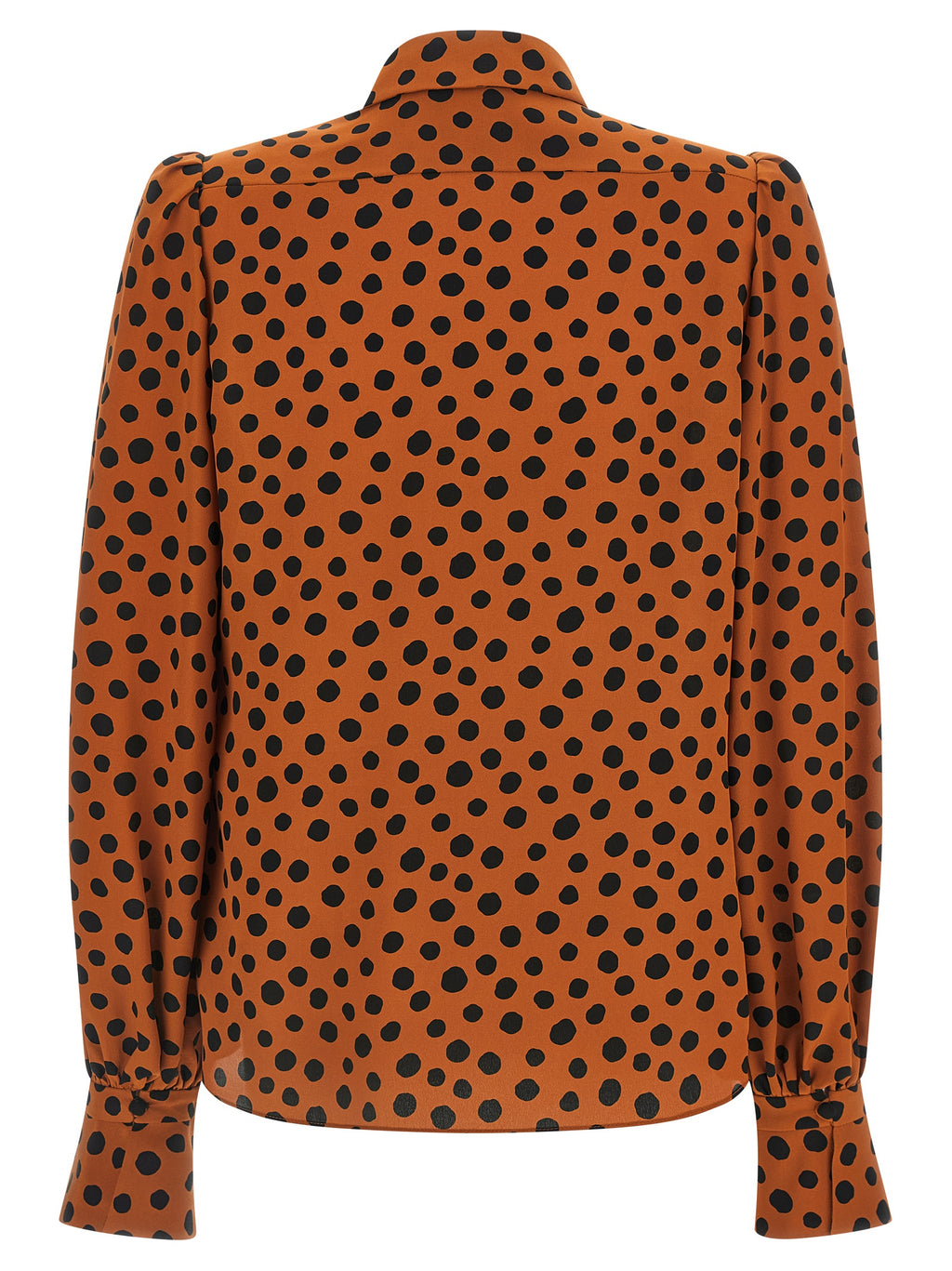 Valentino Garavani Orange Silk Blouse