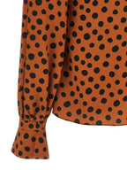 Valentino Garavani Orange Silk Blouse