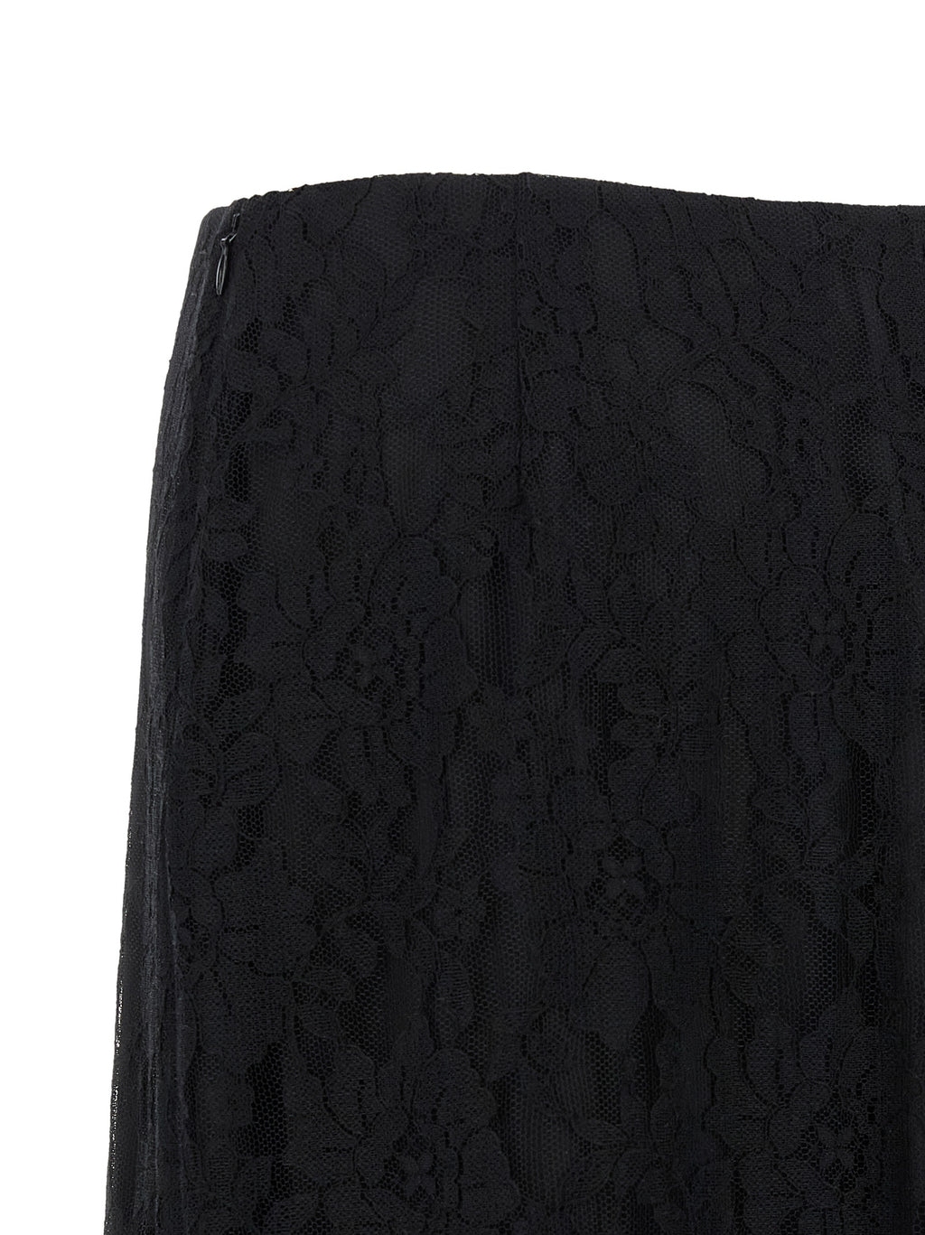 Valentino Garavani Black Cotton Midi Skirt
