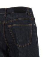 Givenchy Blue Cotton Flared Jeans