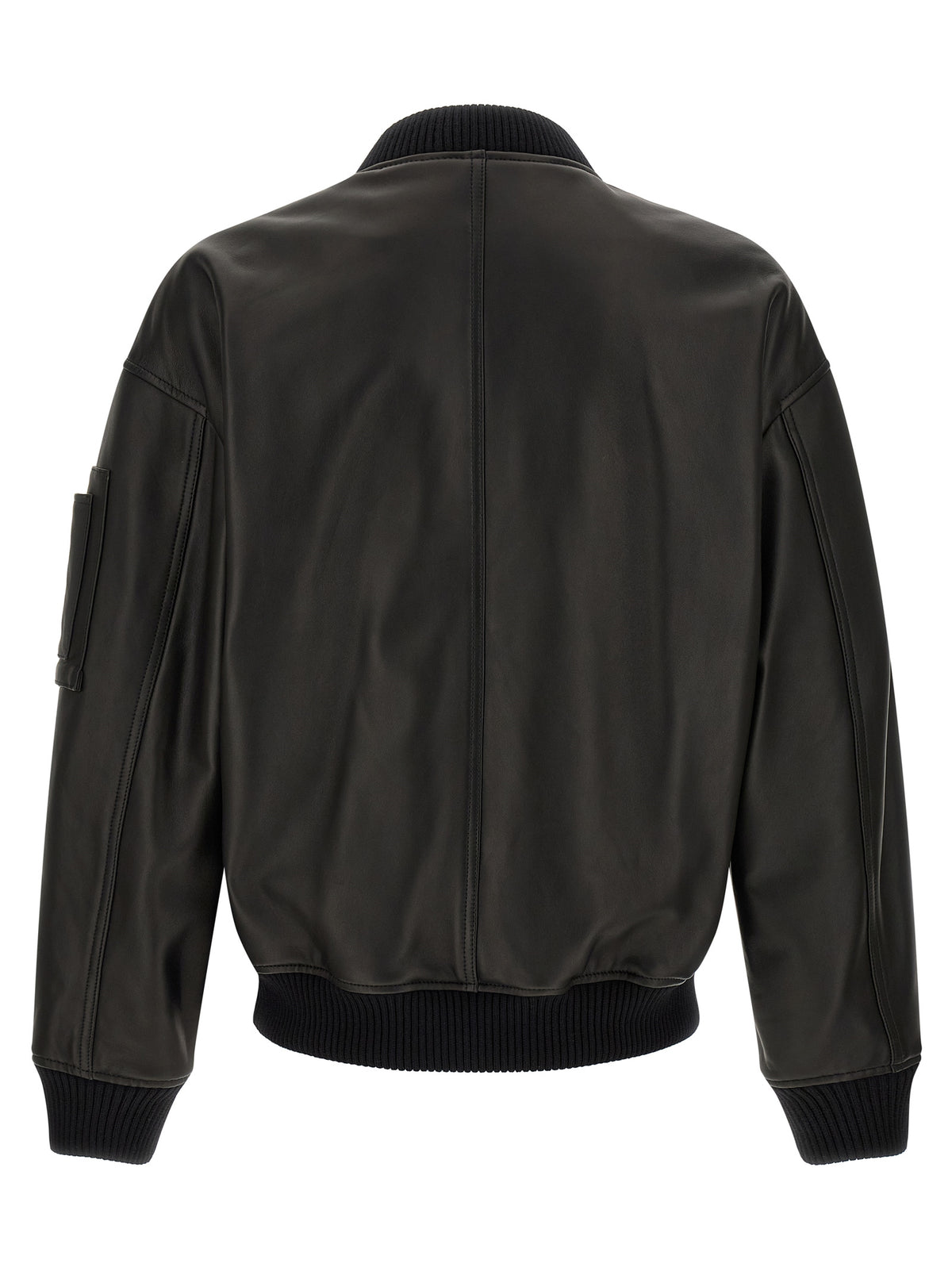 Dsquared² Black Leather Leather Jacket