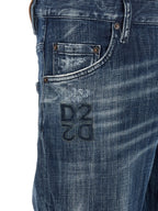 Dsquared² Blue Cotton Relaxed Fit Jeans