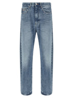 Versace Blue Cotton Straight-Leg Jeans