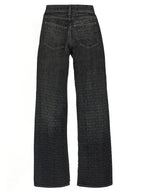 Balenciaga Black Cotton Flared Jeans
