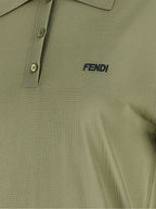 Fendi Bicolor Viscose Polo Shirt