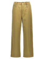 Burberry Beige Cotton Casual Pants
