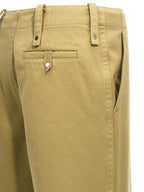 Burberry Beige Cotton Casual Pants