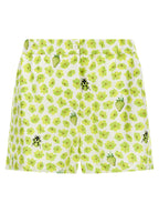 Versace Multicolor Silk Bermuda Shorts