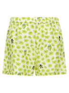 Versace Multicolor Silk Bermuda Shorts