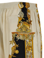 Versace Multicolor Silk Bermuda Shorts