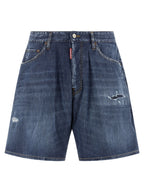 Dsquared² Blue Cotton Bermuda Shorts