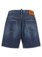 Dsquared² Blue Cotton Bermuda Shorts